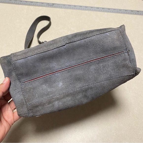 Hammitt Bag Gray Suede & Leather Bryant Medium Crossbody Shoulder Bag - Picture 5 of 14